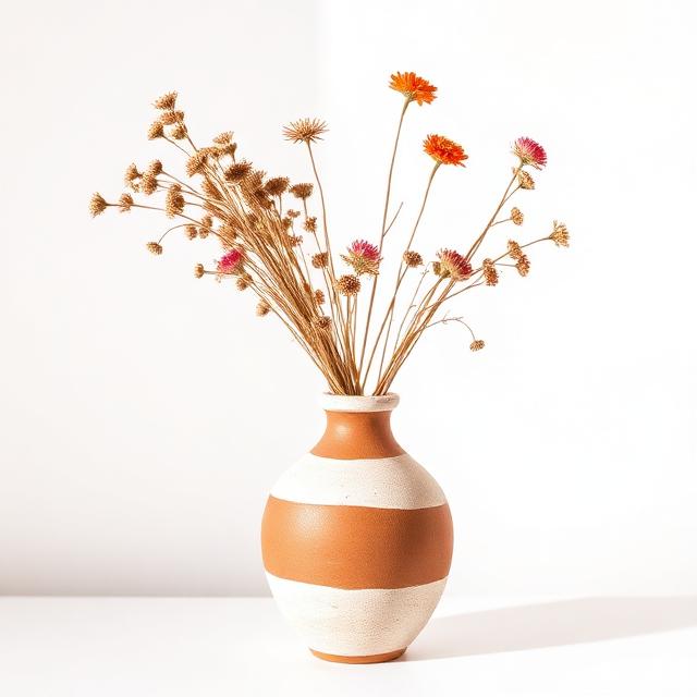 Striped Bud Vase
